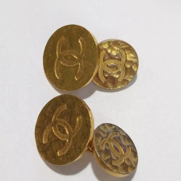 Chanel cufflinks 1980s vintage - Picture 2 of 5